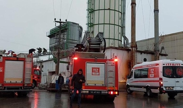 Sivas'ta fabrikada oksijen tüpü patladı:2 yaralı