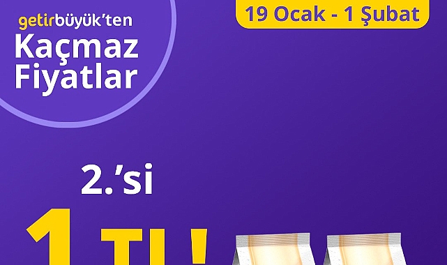 Şok Şok Şok GetirBüyük'ten kaçmaz fırsatlar. GetirBüyük'ten kaçırılmayacak fırsatlar!