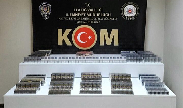 Stepneye zulalanmış 610 paket kaçak sigara ele geçirildi