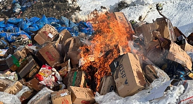 Tarihi geçmiş bir kamyon gıda imha edildi