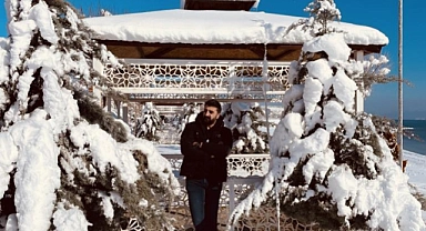 Tatvan’da karla gelen güzellik