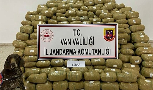 Van’da 1 ton 262 kilogram uyuşturucu ele geçirildi