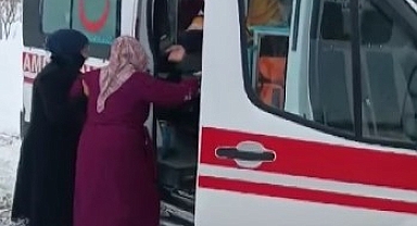 Van'da doğum sancısı tutan hamile kadını kurtarma operasyonu