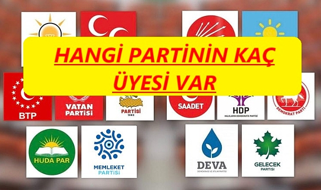 Yerel seçimlere doğru partilerin üye sayıları açıklandı