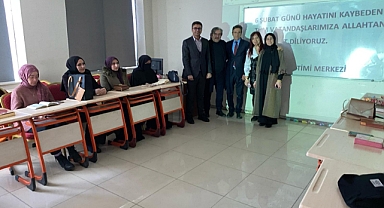 Ağrı'da, 6 Şubat depreminde hayatını kaybedenler için Kur'an-ı Kerim okundu