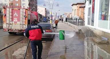 Ağrı’da Cadde ve Sokaklar Yıkandı