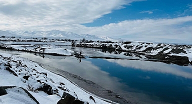 Ağrı'da Sibirya soğukları etkisini sürdürüyor