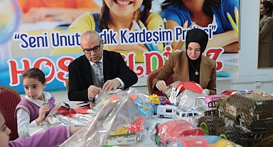 Ağrı'daki çocuklar, depremzede kardeşlerini unutmadı