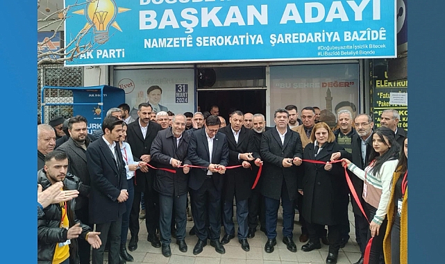 AK Parti Ağrı Teşkilatı Doğubayazıt'ta seçim bürosu açtı