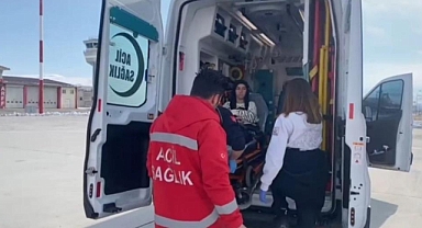 Ambulans helikopter bu kez 19 yaşındaki genç hasta için havalandı
