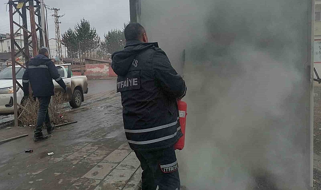 Aras'a ait trafoda yangın çıktı