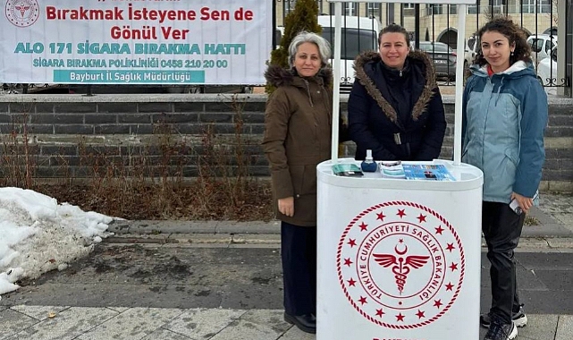 Bayburt'ta sigarayı bırakma günü etkinlikleri