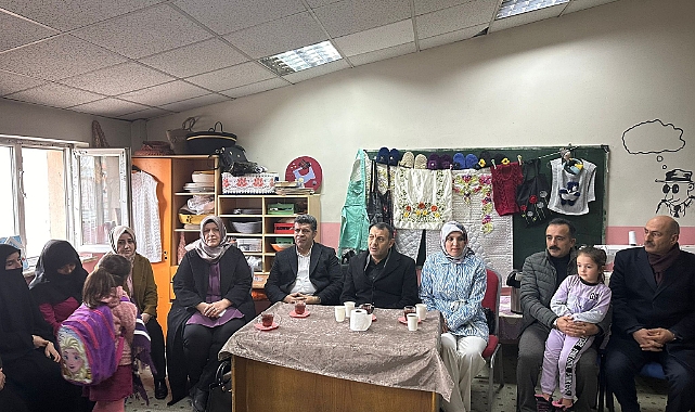 Belediye Başkan Adayı Aydın, El Sanatları Kurslarında kadınlarla bir araya geldi