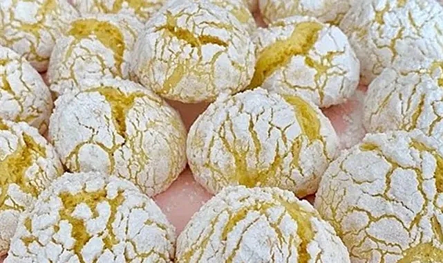 Bu tarifi denemeyen pişman olur: Ağızda dağılan Margarinsiz Limonlu Kurabiye tarifi