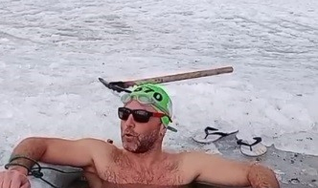 Burası Rusya değil buz tutan Çıldır Gölü