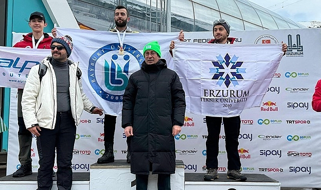 Buza altın harflerle ETÜ yazıldı
