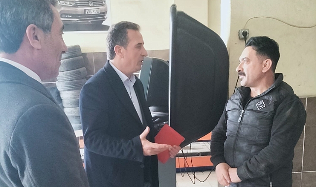 CHP Patnos Belediye Başkan Adayı Metin Sağlam Sanayi Esnafını Ziyaret Etti