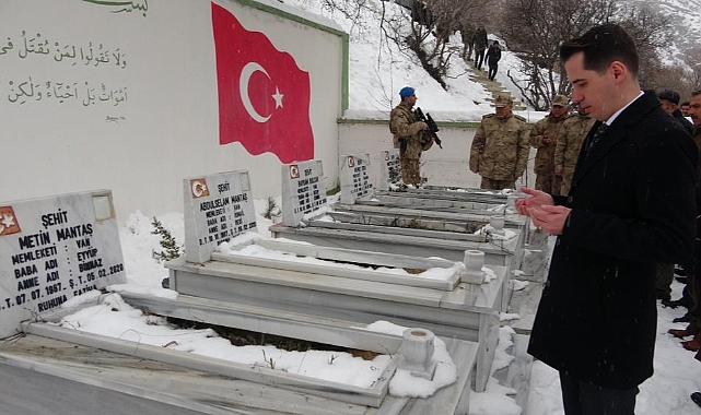 Çığ faciasının şehitleri mezarları başında anıldı