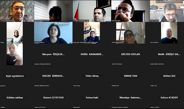 DAP bölgesi kadın kooperatifleriyle online toplantı yapıldı