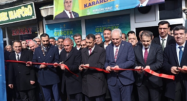 Eleşkirt’te miting havasında seçim ofisi açılışı!