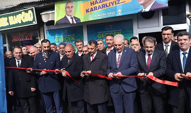 Eleşkirt’te miting havasında seçim ofisi açılışı!
