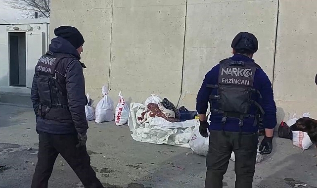 Erzincan'da 55 kilo uyuşturucu ele geçirildi