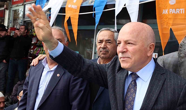 Erzurum Büyükşehir Belediye Başkanı Sekmen'e Horasan'da coşkulu karşılama