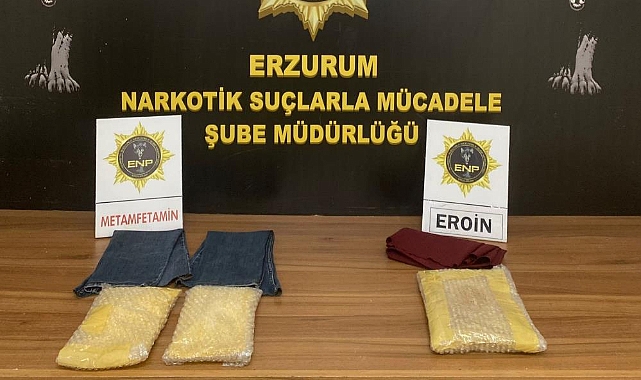 Erzurum'da etamfetamin ve eroin operasyonu