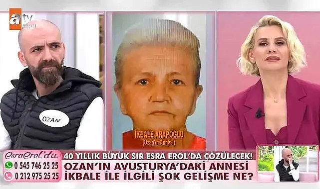 Esra Erol'un Programında Yaşanan Mucize: Ozan'ın Annesi Avusturya'da Bulundu