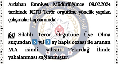 Firari hükümlü FETÖ üyesinin sonu cezaevi oldu