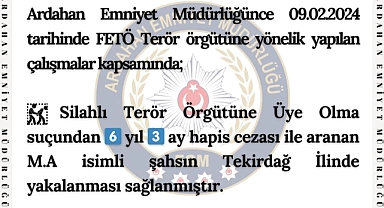 Firari hükümlü FETÖ üyesinin sonu cezaevi oldu