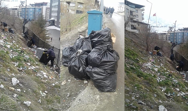 Hakkari Belediyesinden temiz bir Hakkari için çevre temizliği seferberliği