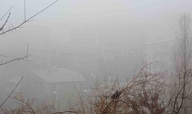 Hakkari'de karla karışık yağmur ve sis etkili oluyor