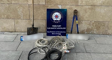 Kablo hızsızları yakalandı