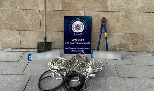 Kablo hızsızları yakalandı