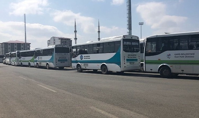 Kars'ta vatandaşlar dolmuş fiyatlarına tepkili