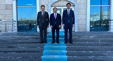 Kaymakam Yusuf Cankatar'a  veda ziyaretleri