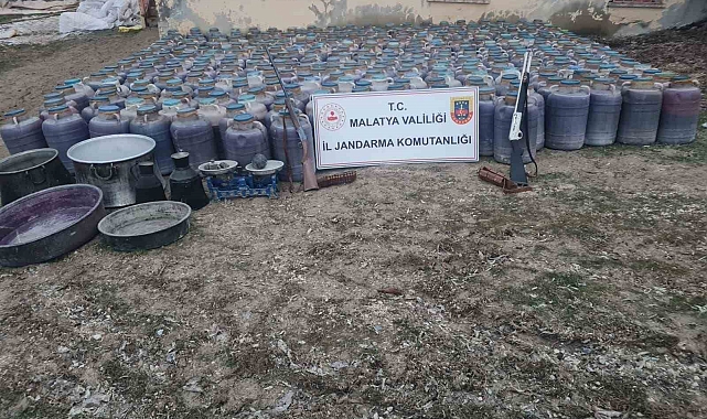 Malatya'da 13 bin 464 litre kaçak şarap ele geçirildi