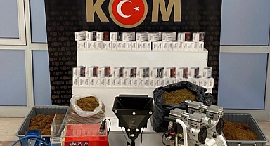 Muş'ta kaçak sigara üretim ve paketleme imalathanesine operasyon: 1 şüpheli hakkında yasal işlem yapıldı