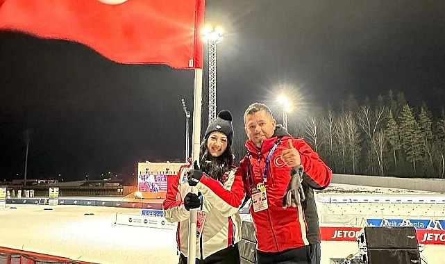 Niğdeli Milli Kayakçı Ebru Tuncer, Türk Bayrağını Estonya’da dalgalandırıyor