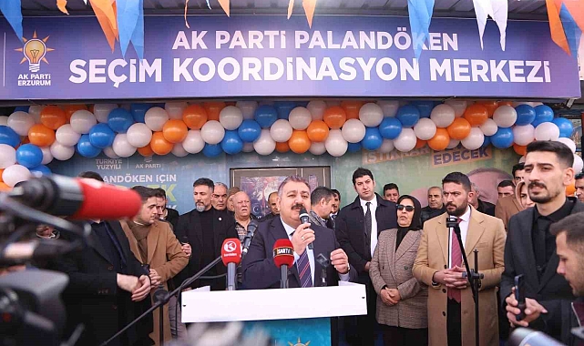 Palandöken'de miting gibi SKM açılışı