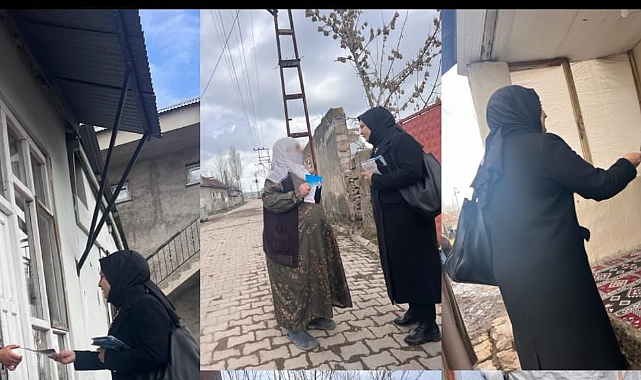 Patnos AK Parti Kadın Kolları Saha Çalışmalarına Durmadan Devam Ediyor