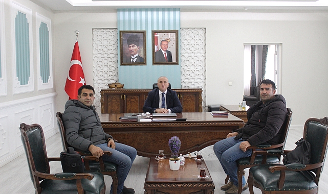 Patnos Haber Gazetesi'nden Kaymakam Hasan Taş'a ziyaret
