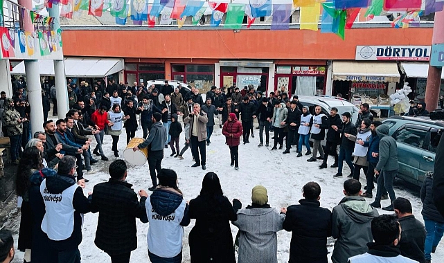 Patnos'ta DEM Parti'nin "Özgürlük Yürüyüşü"