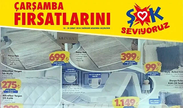 ŞOK 14 Şubat 2024 Aktüel Ürünler Kataloğu: Cazip Fiyatlarla Heyecan Verici Fırsatlar