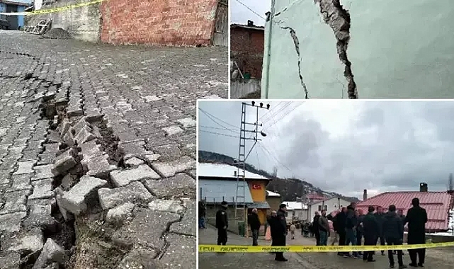 Tokat'a Heyelan Felaketi: Evler ve Cami Yıkıldı, Köy Tahliye Edildi