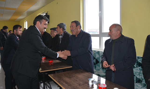 Yeniden Refah Partisi Patnos Belediye Başkan Adayı Kurtuluş Erhan taziye ziyaretinde