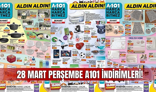 A101 28 Mart 2024 Aktüel Ürünler Kataloğu