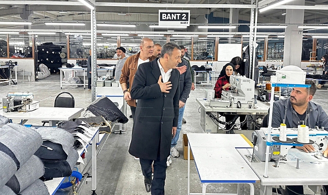 Ağrı Belediye Başkan adayı Aydın, Tekstilkent’i ziyaret etti