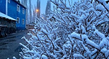 Ağrı’da bahar ayında kar sürprizi